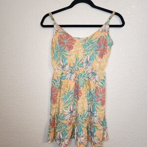 Hurley born from water spaghetti boho summer beach dress S Sundress